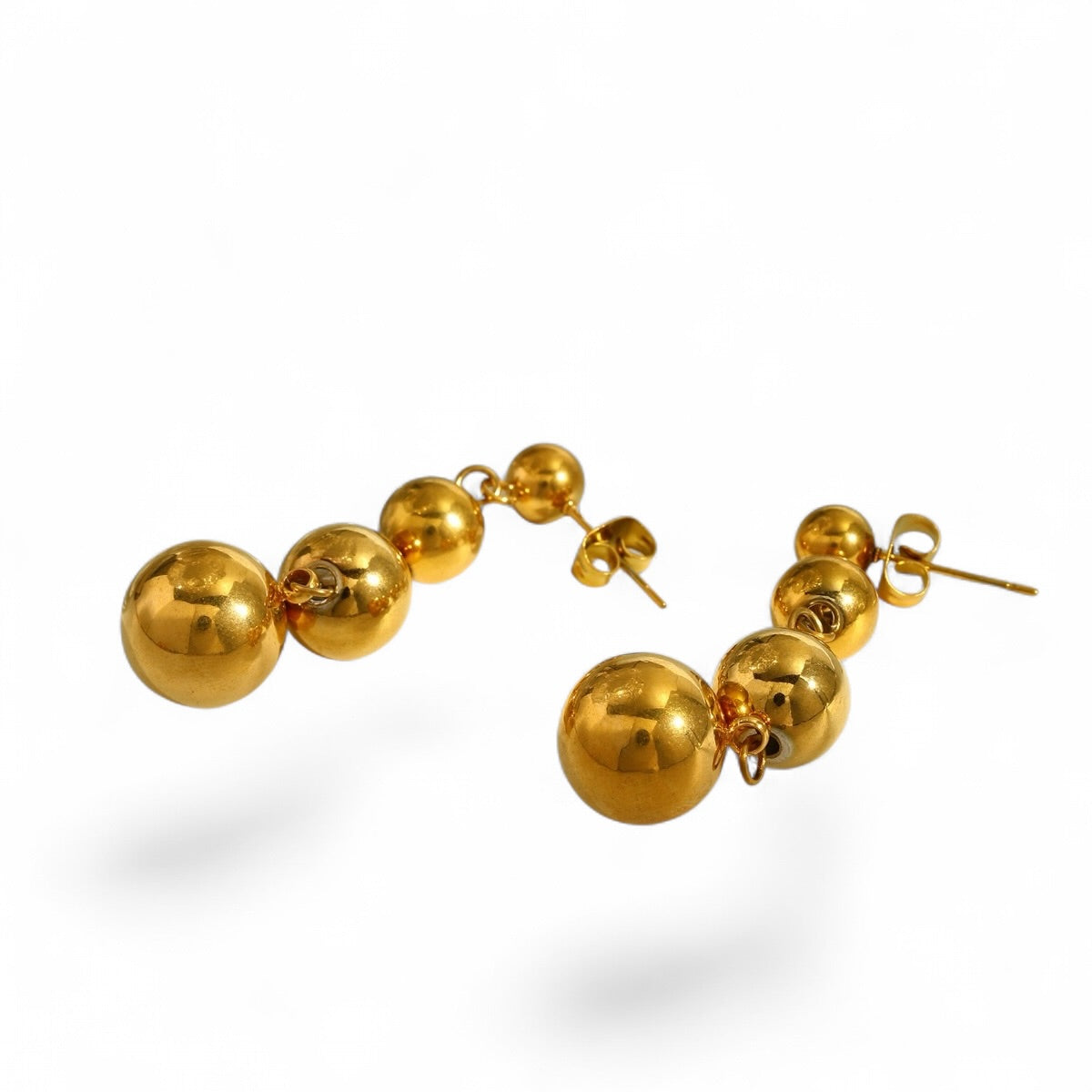 Golden Orbs Earrings