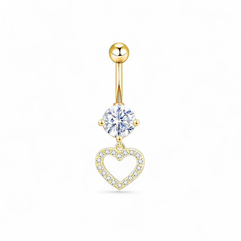 Full Of Love Belly Piercing