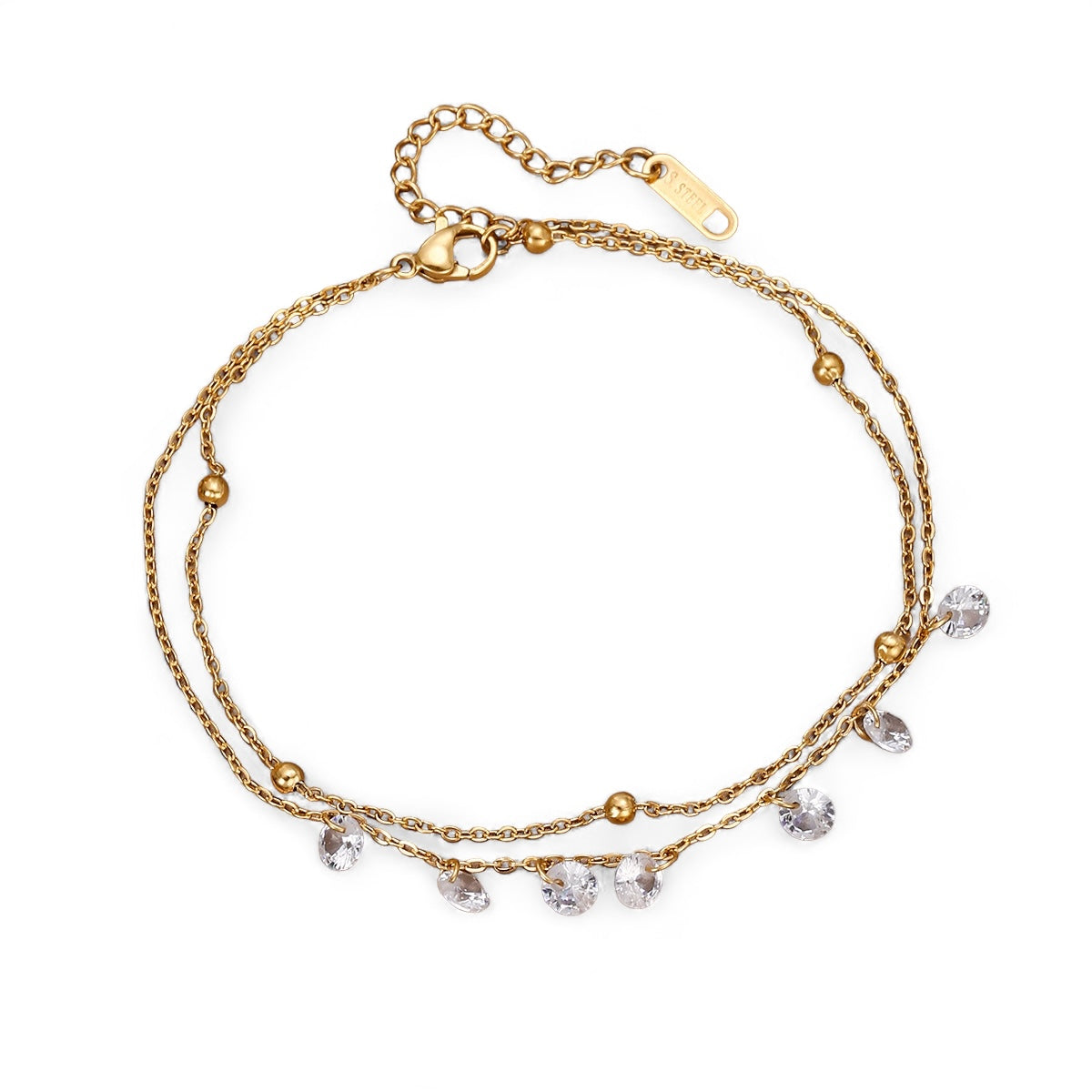 Crystal Bites Anklet